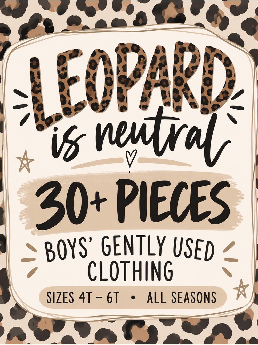 Leopard Is Neutral Boys' Clothing Bundle - Neutral Leopard Print